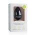 Easytoys Diamond - czarny anal plug z białym kamieniem (duży)
