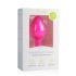 Easytoys Diamond - korek analny z białymi kamieniami (średni) - różowy
