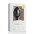 Easytoys Diamond - czarny plug analny z białym kamieniem (średni)