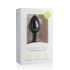 Easytoys Diamond - czarny mały analny plug z białym kryształem