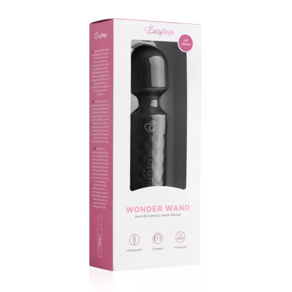 EasyToys - mini masażer wibracyjny - akumulatorowy - czarny