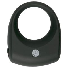 Easytoys - wibrujący pierścień na penisa (czarny)