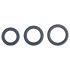 Boners - zestaw pierścieni na penisa - 3 sztuki - szary