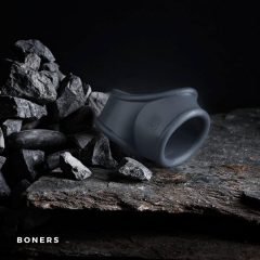   Boners Cocksling - Pierścień na penisa i pierścień na kutasa (szary)