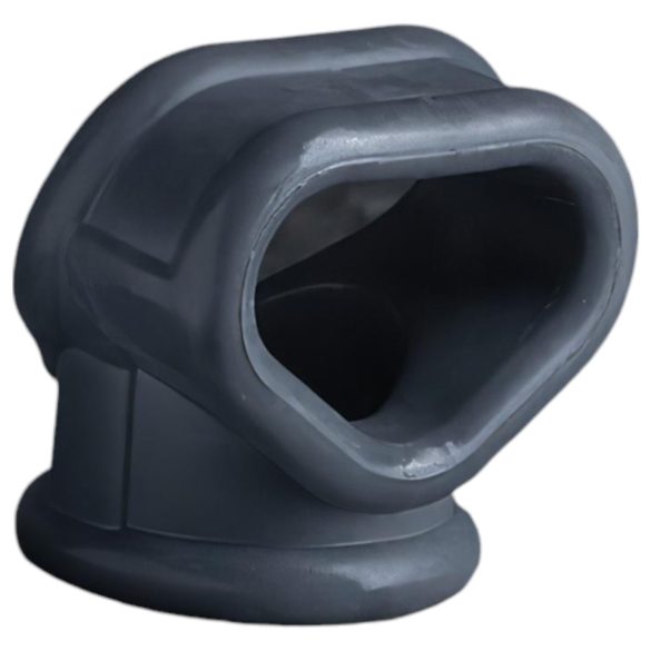 Boners - pierścień na penisa i mosznę 2w1 - silikonowy - szary