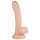 Real Fantasy Vince - dildo z jądrami i napletkiem - 19,5 cm - cielisty