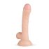 Real Fantasy Vince - dildo z moszną i napletkiem - 19,5 cm (naturalny)