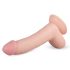 Real Fantasy Cliff - realistyczny dildo z jądrami - 22 cm (naturalny)
