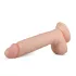 Real Fantasy Glynn - realistyczny dildo z jądrami - 25 cm - cielisty