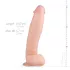 Real Fantasy Dwane - dildo realistyczne z jądrami - 31 cm - kolor naturalny