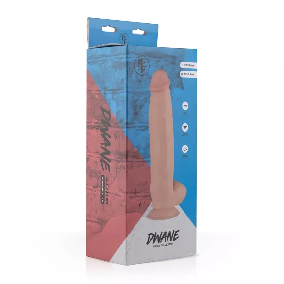 Real Fantasy Dwane - dildo realistyczne z jądrami - 31 cm - kolor naturalny