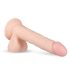 Real Fantasy Lewis - realistyczny wibrator akumulatorowy - 22 cm (naturalny)