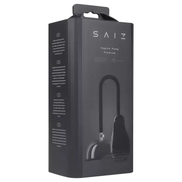 Saiz Premium - pompka do pochwy automatyczna - przezroczysta/czarna