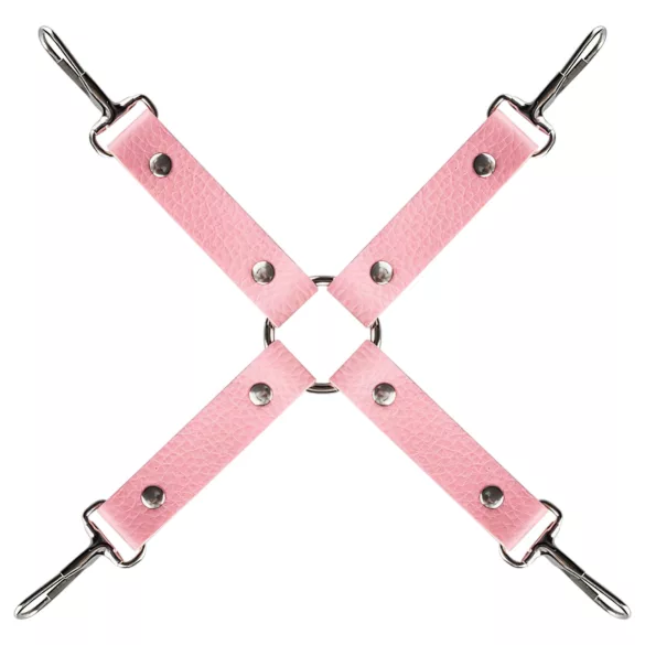 Secret Pleasure Chest - zaawansowany zestaw BDSM - 14‑częściowy (różowy)