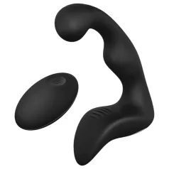   Cheeky Love Booty - wibrujący masażer prostaty z pilotem - czarny, akumulatorowy