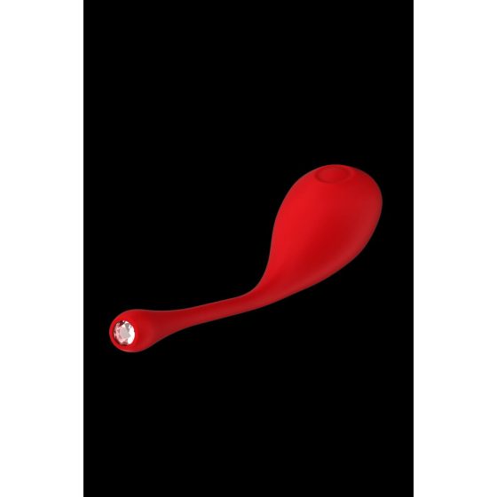 Red Revolution Metis - zasilane bateryjnie, wodoodporne wibrujące jajko (czerwone)
