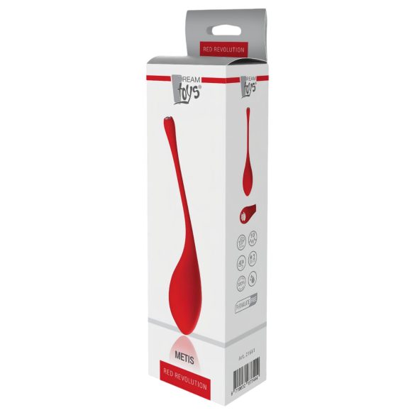 Red Revolution Metis - jajko wibrujące ładowane USB wodoodporne czerwone
