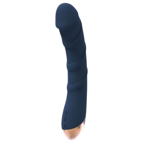 Goddess Atlas - akumulatorowy, wodoodporny, podgrzewany wibrator G-spot (niebieski)