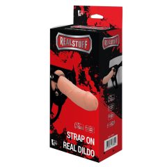   RealStuff Strap-On - realistyczny dildo z paskiem (naturalny)