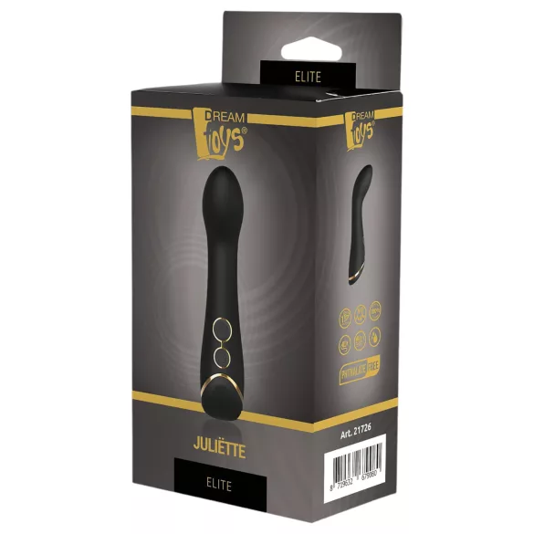 Elite Juliette - wibrator do punktu G - wodoodporny, ładowany USB - czarny