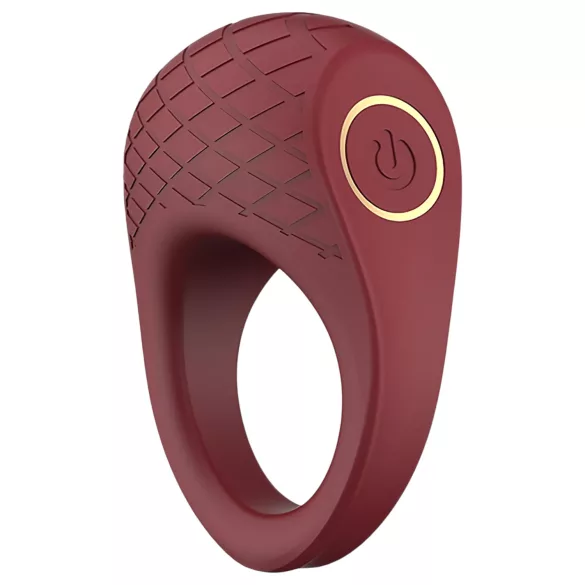 Dreamtoys Ivy - pierścień wibrujący na penisa - bordowy