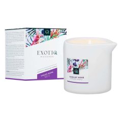 Exotiq - zapachowa świeca do masażu - róża (200g)