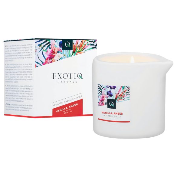 Exotiq - Świeca do masażu - wanilia i bursztyn (200g)
