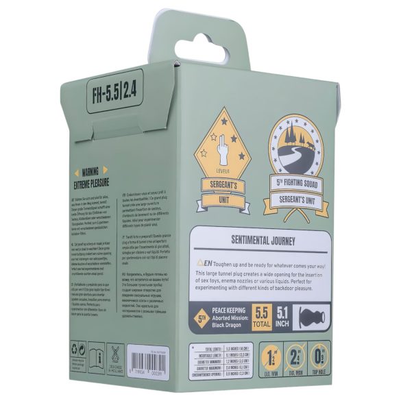 BUTTR - korek analny z otworem - czarny