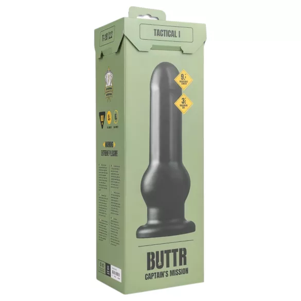 BUTTR - dildo z przyssawką - realistyczny - czarny