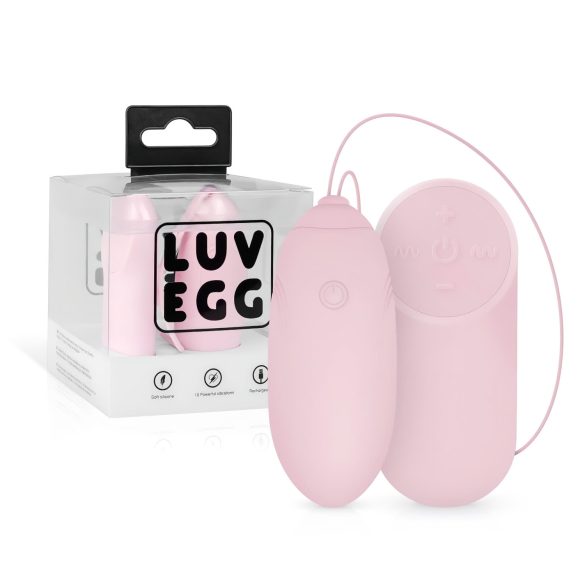 LUV EGG - bezprzewodowe wibrujące jajko z akumulatorem (różowe)