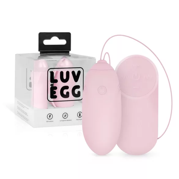 LUV EGG - jajko wibrujące bezprzewodowe ładowane USB różowe
