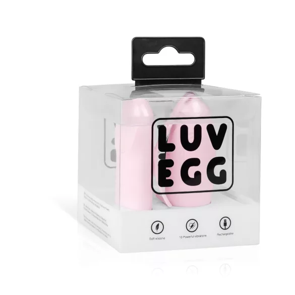 LUV EGG - jajko wibrujące bezprzewodowe ładowane USB różowe