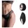 Pantyrebel - czarne majtki typu high-leg + wibrator sterowany radiowo (S-L)