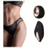 Pantyrebel - czarne majtki typu high-leg + wibrator sterowany radiowo (S-L)
