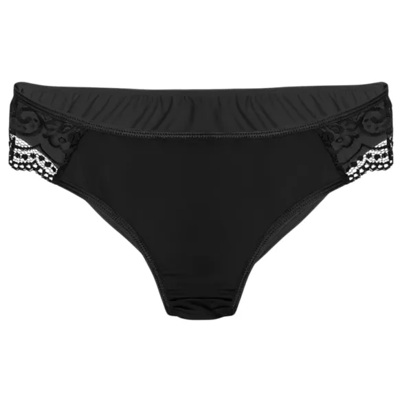 Pantyrebel - czarne majtki typu high-leg + wibrator sterowany radiowo (S-L)