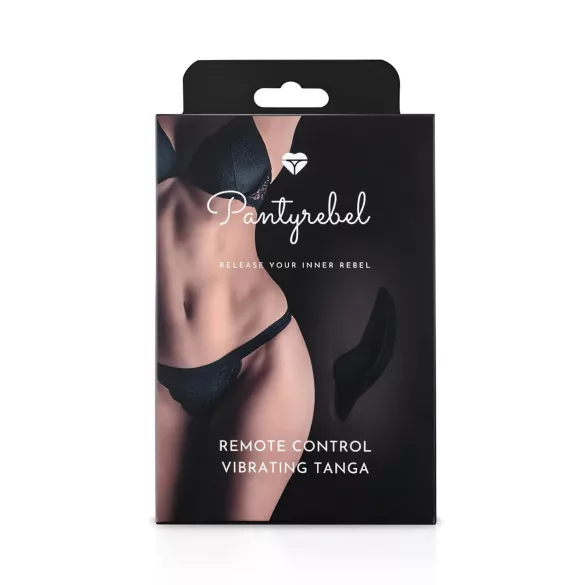Pantyrebel - wibrujące majtki z pilotem - akumulator - czarne S-L