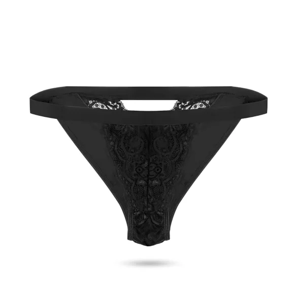 Pantyrebel - wibrujące majtki z pilotem - akumulator - czarne S-L