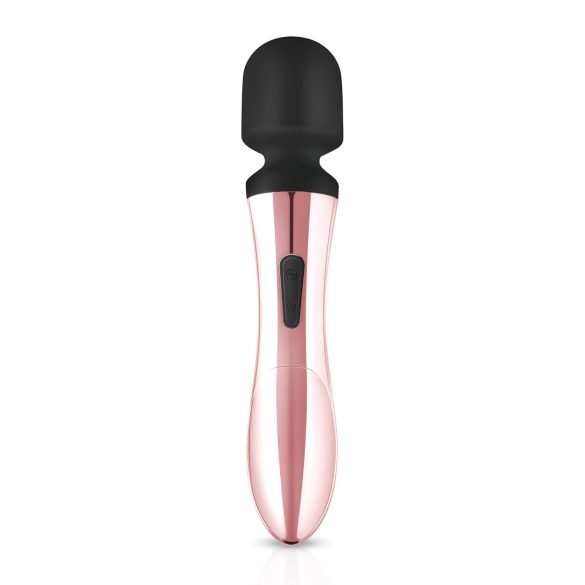 Różdżka Rosy Gold - akumulatorowy masażer wibracyjny (rosegold)