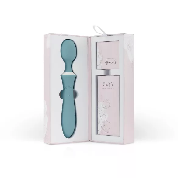 Bloom Orchid Wand - masażer wibracyjny z akumulatorem - turkusowy