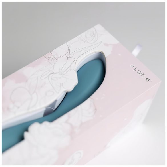 Bloom Rose - wibratora do punktu G - silikonowy - ładowany USB - turkusowy
