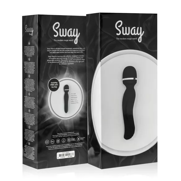 Sway No.4 Wand - wibrator masujący ładowany akumulatorowo - czarny