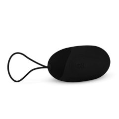   Easytoys - Zasilane bateriami, wodoodporne, sterowane radiowo wibrujące jajko (czarne)