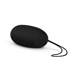   Easytoys - Zasilane bateriami, wodoodporne, sterowane radiowo wibrujące jajko (czarne)