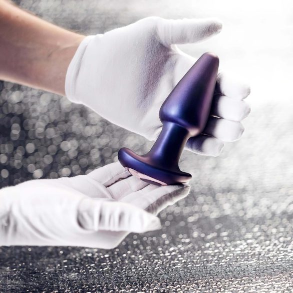 Hueman Meteoroid - wibrujący korek analny z obrotowymi kulkami - fioletowy