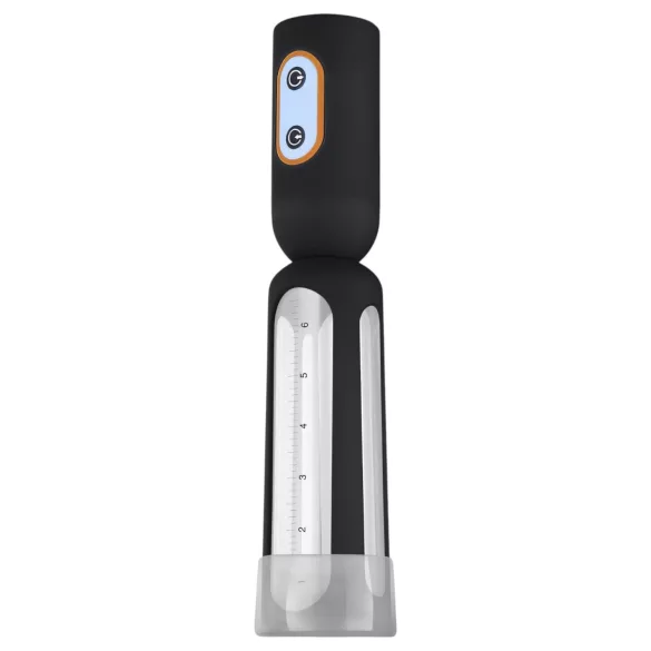 CRUIZR CS08 - pompka do penisa automatyczna akumulatorowa - czarna/przezroczysta