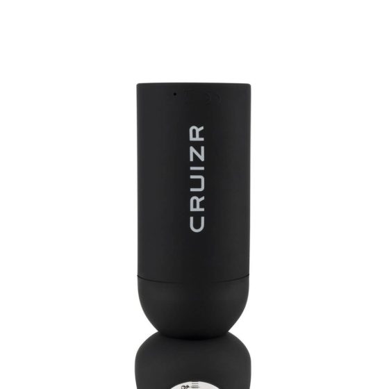 CRUIZR CS08 - zasilana bateryjnie automatyczna pompka do penisa (czarno-przezroczysta)