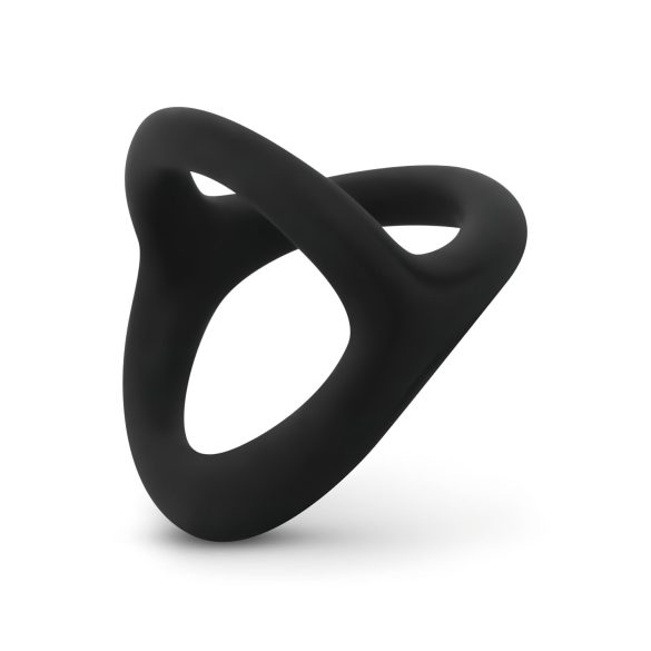 Easytoys Desire Ring - elastyczny pierścień na penisa i jądra (czarny)