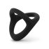 Easytoys Desire Ring - elastyczny pierścień na penisa i jądra (czarny)