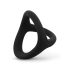 Easytoys Desire Ring - elastyczny pierścień na penisa i jądra (czarny)