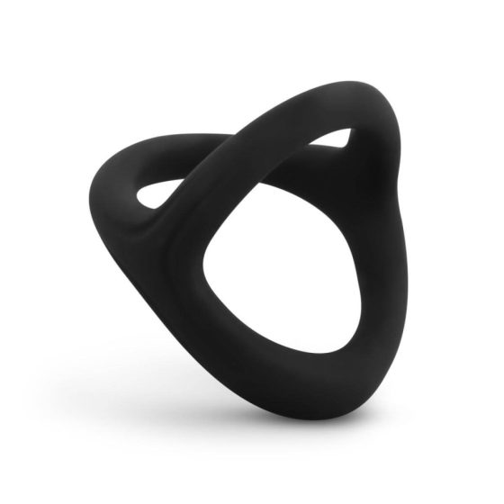 Easytoys Desire Ring - elastyczny pierścień na penisa i jądra (czarny)